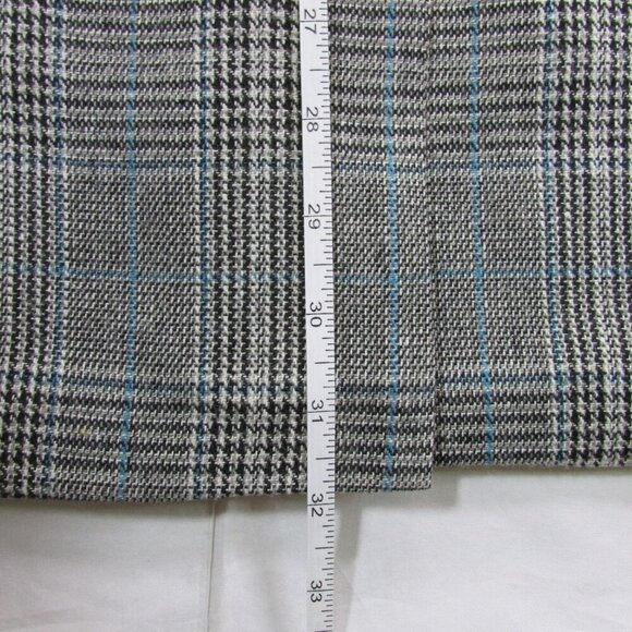 Coalition LA Women's Medium Plaid Blazer Jacket - Grey - W406F1 - Picture 8 of 8